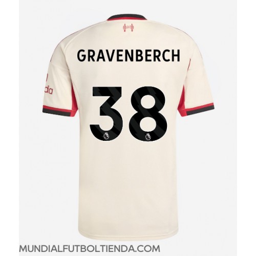 Camiseta Liverpool Ryan Gravenberch #38 Segunda Equipación Replica 2025-26 mangas cortas